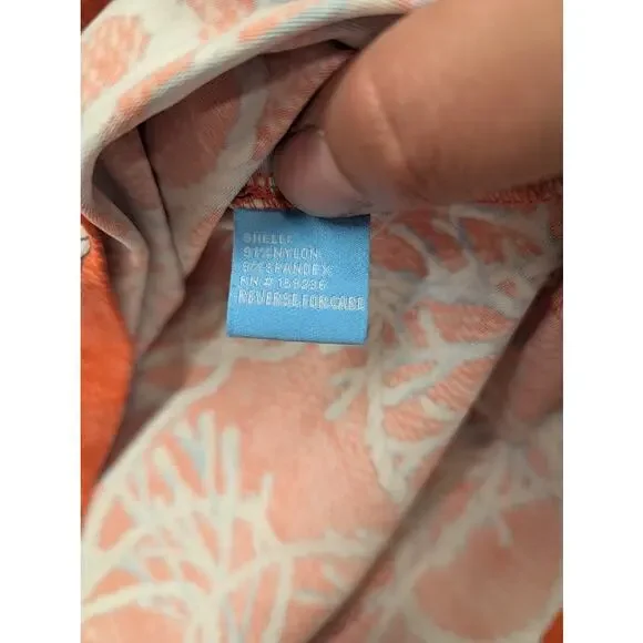 J. McLaughlin Dress Women Short Pullover Shift Dress Coral Nautical Seaside Sz L - Picture 7 of 10